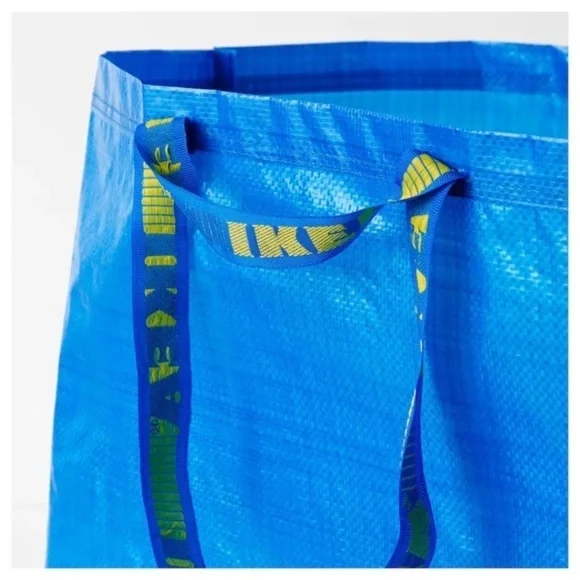 2 blue Ikea bags STURDY for shopping laundry storage spring cleaning or gift - Picture 9 of 9